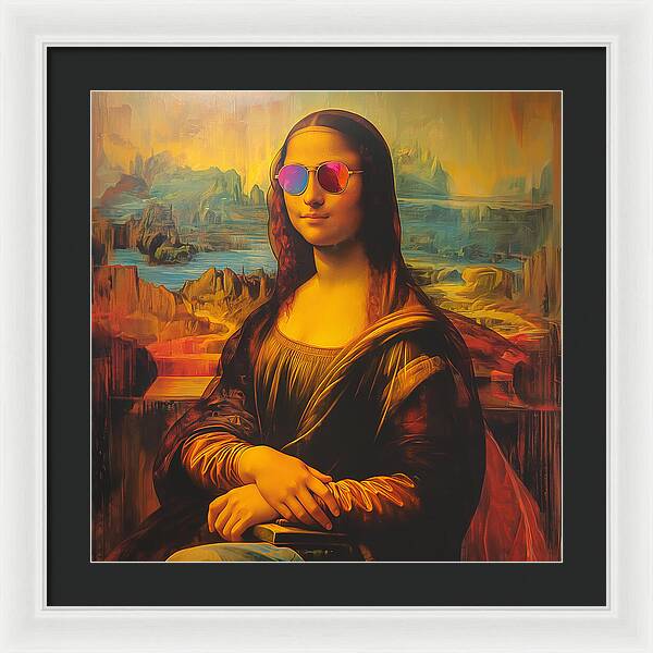 Shades of Mona - Framed Print
