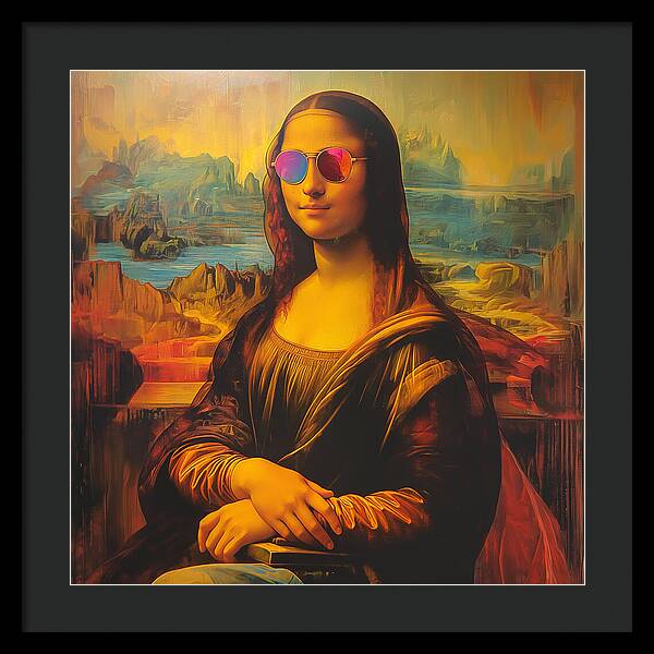 Shades of Mona - Framed Print