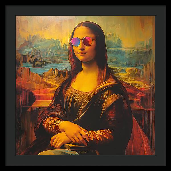 Shades of Mona - Framed Print