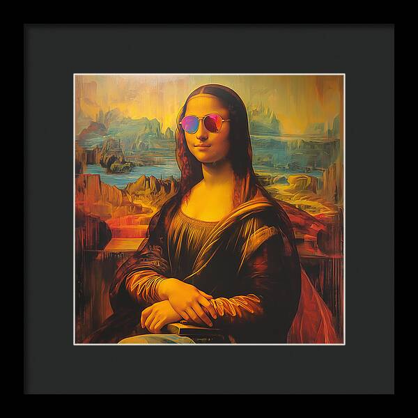 Shades of Mona - Framed Print