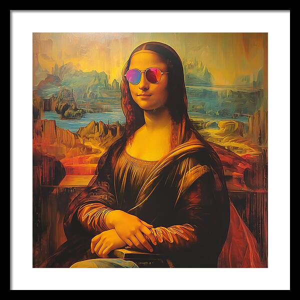 Shades of Mona - Framed Print