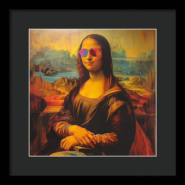 Shades of Mona - Framed Print