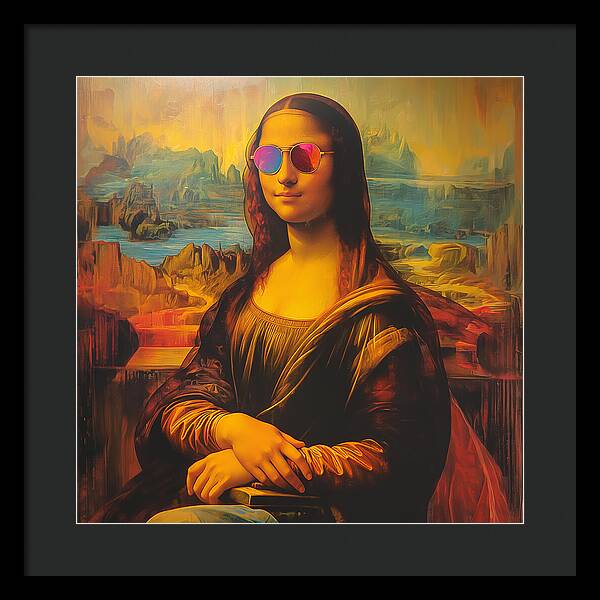 Shades of Mona - Framed Print