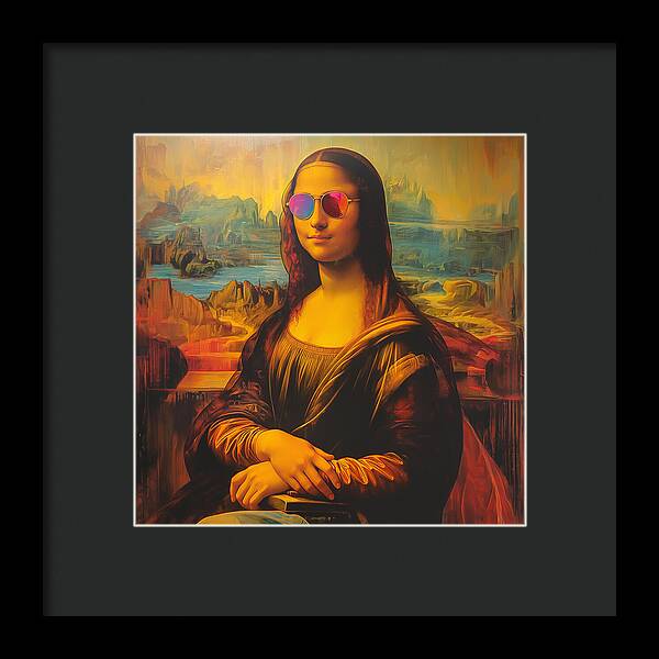 Shades of Mona - Framed Print
