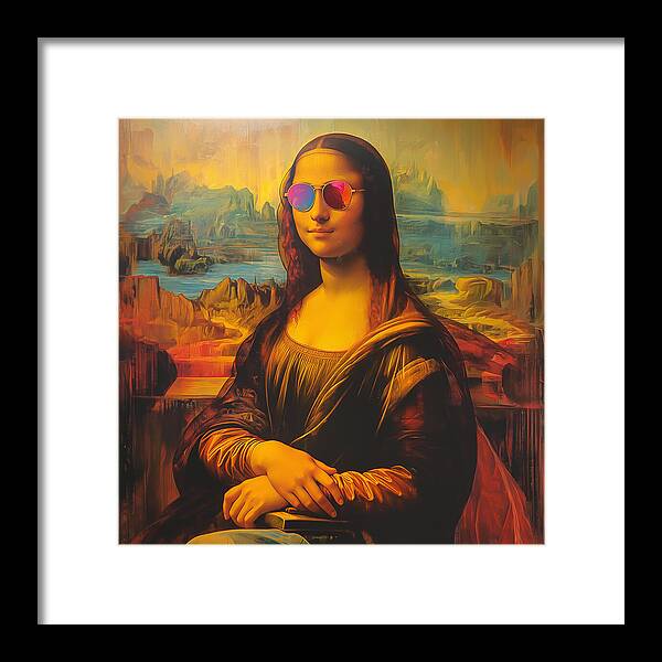 Shades of Mona - Framed Print