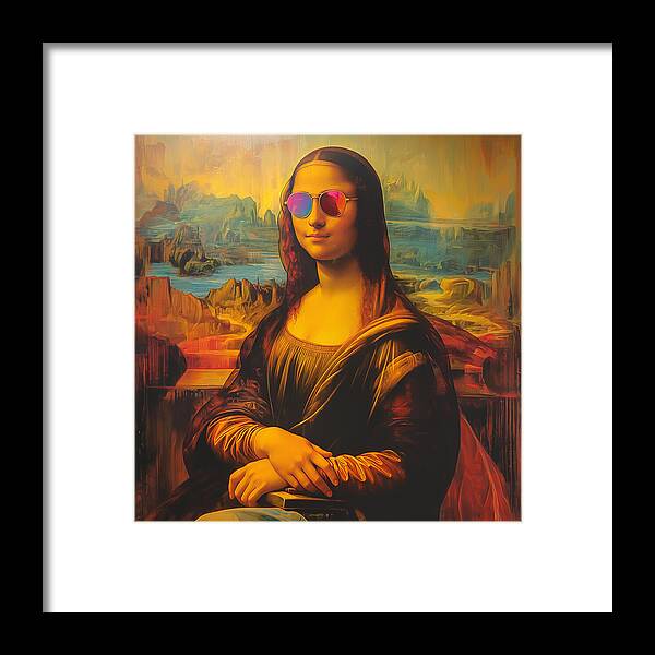 Shades of Mona - Framed Print