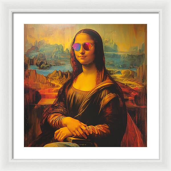 Shades of Mona - Framed Print