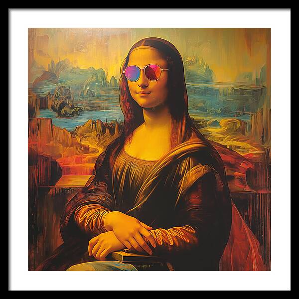 Shades of Mona - Framed Print