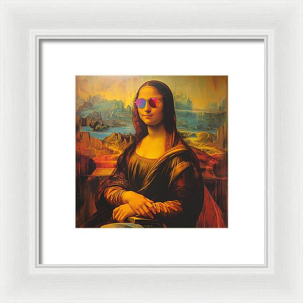 Shades of Mona - Framed Print
