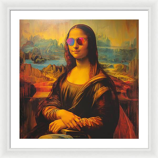 Shades of Mona - Framed Print