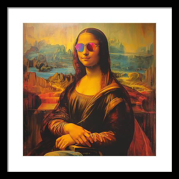 Shades of Mona - Framed Print