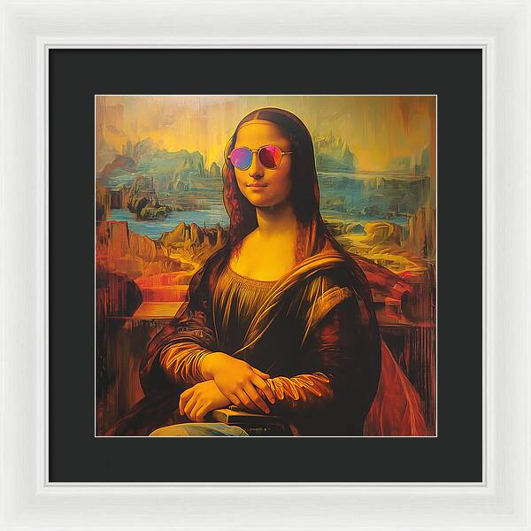 Shades of Mona - Framed Print