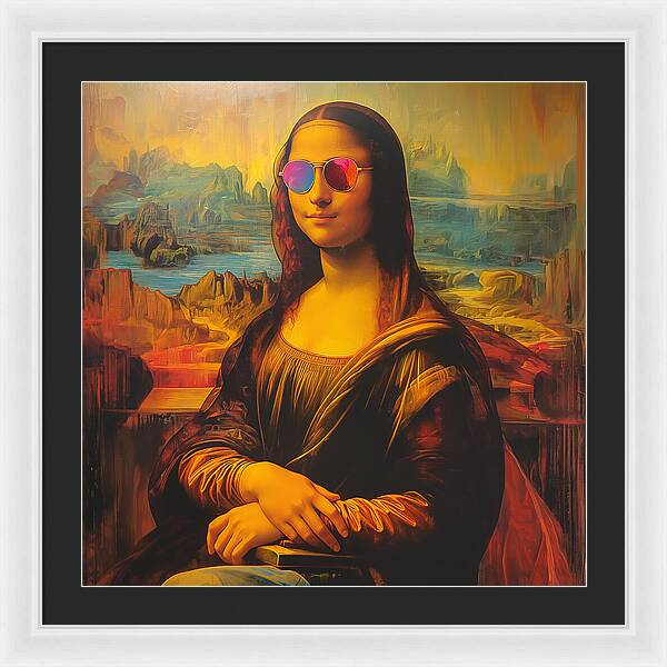 Shades of Mona - Framed Print