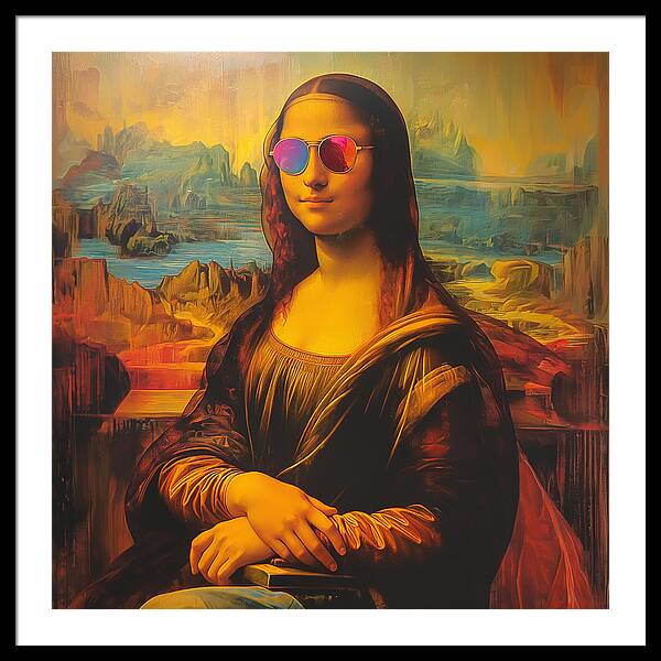 Shades of Mona - Framed Print