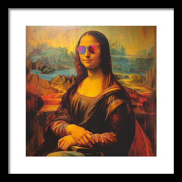 Shades of Mona - Framed Print