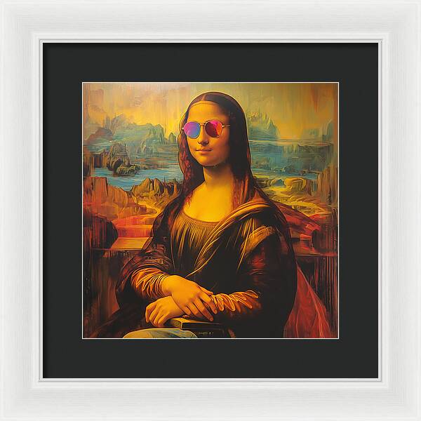 Shades of Mona - Framed Print