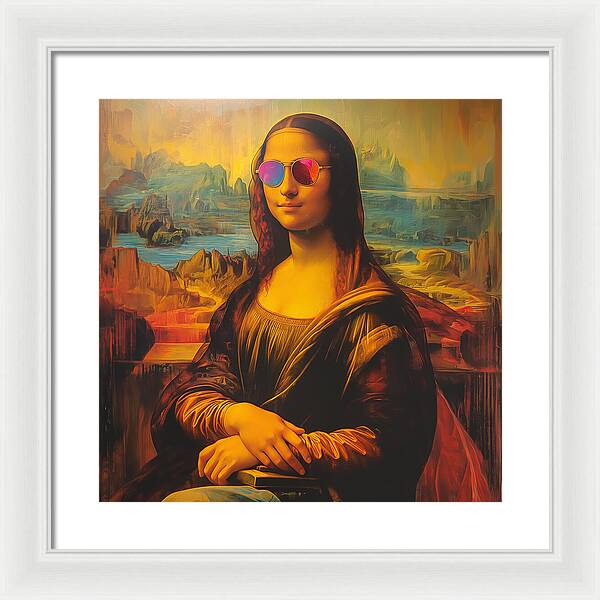 Shades of Mona - Framed Print