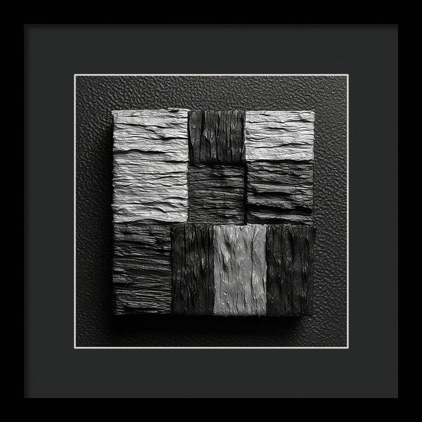 Shadow Blocks - Framed Print