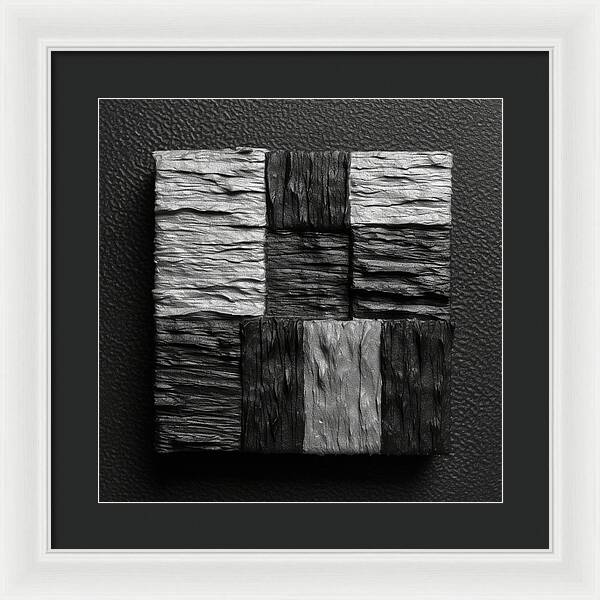 Shadow Blocks - Framed Print