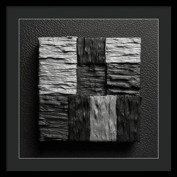 Shadow Blocks - Framed Print