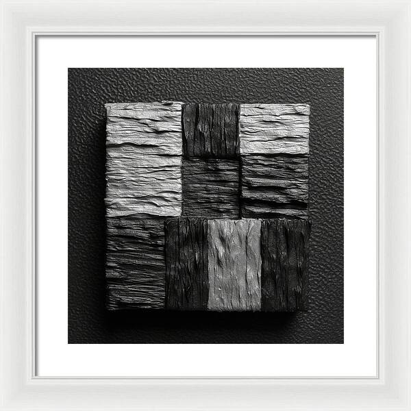 Shadow Blocks - Framed Print