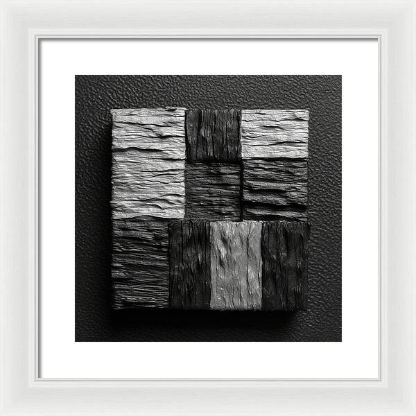 Shadow Blocks - Framed Print