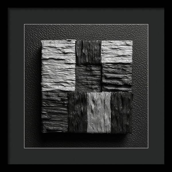 Shadow Blocks - Framed Print