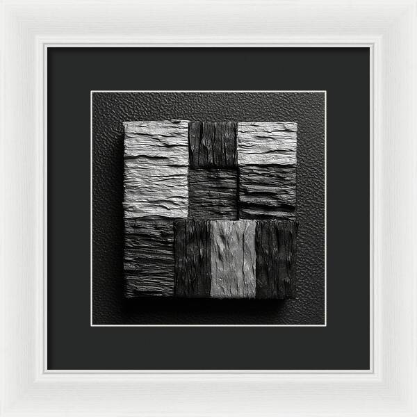 Shadow Blocks - Framed Print
