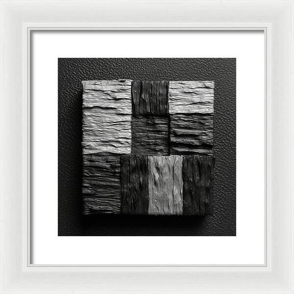 Shadow Blocks - Framed Print