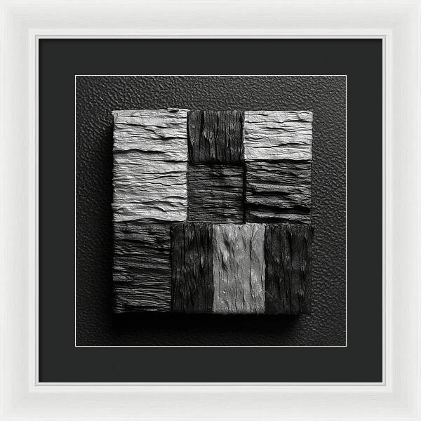 Shadow Blocks - Framed Print