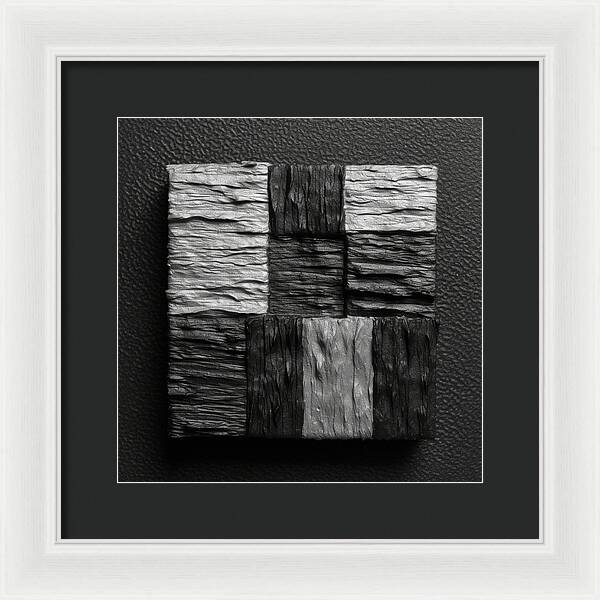 Shadow Blocks - Framed Print