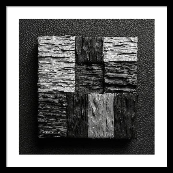 Shadow Blocks - Framed Print