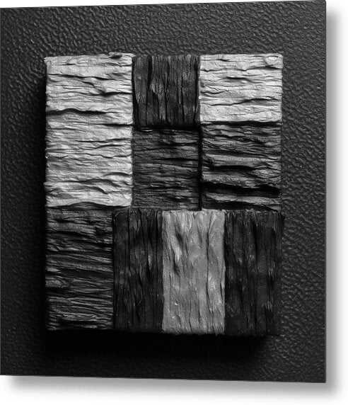 Shadow Blocks - Metal Print