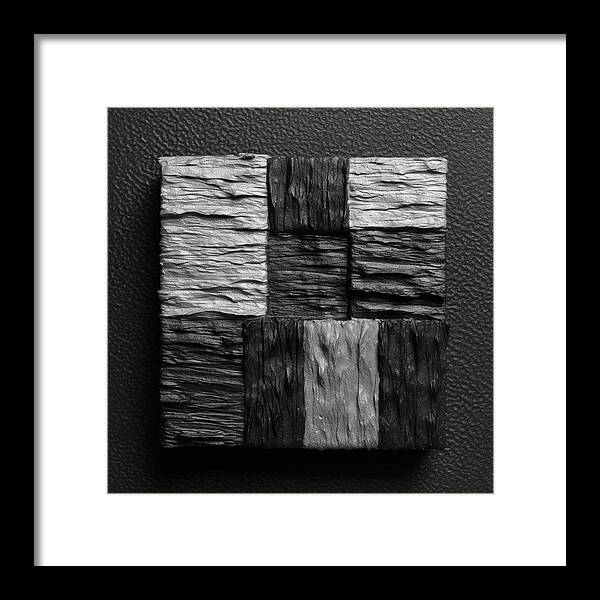 Shadow Blocks - Framed Print