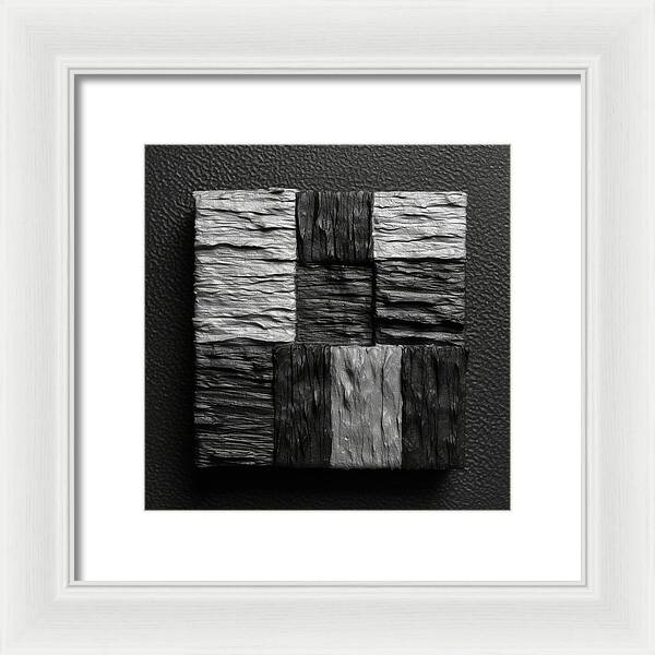 Shadow Blocks - Framed Print