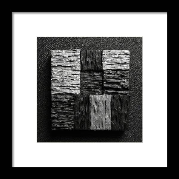 Shadow Blocks - Framed Print