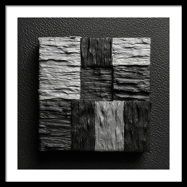 Shadow Blocks - Framed Print