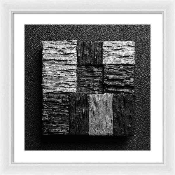 Shadow Blocks - Framed Print