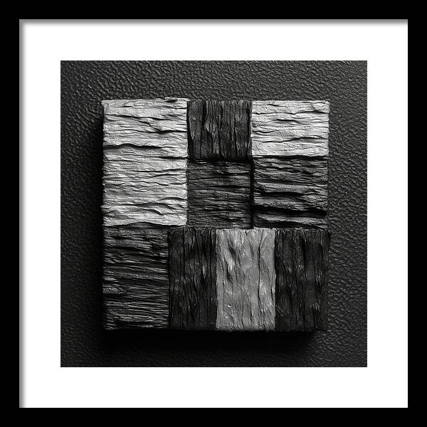 Shadow Blocks - Framed Print