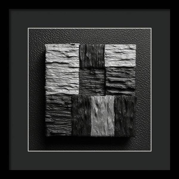 Shadow Blocks - Framed Print