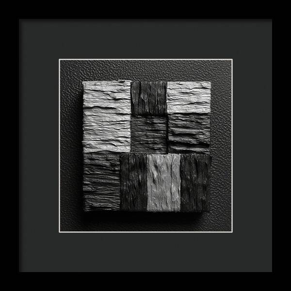 Shadow Blocks - Framed Print