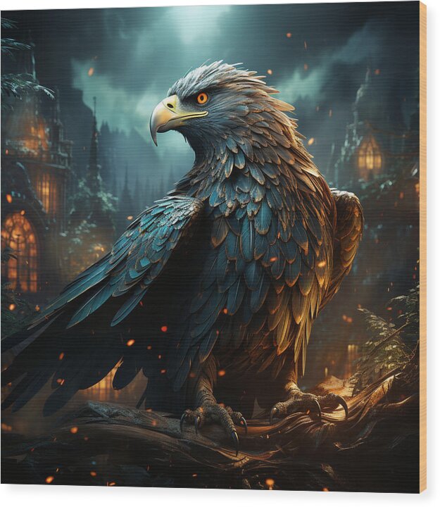 Shadowed Sentinel - Wood Print