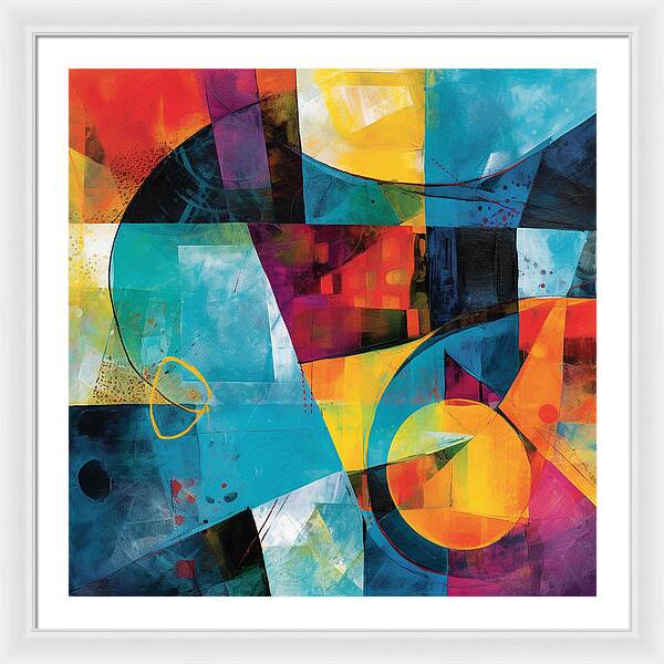 Shapes in Kaleidoscope - Framed Print