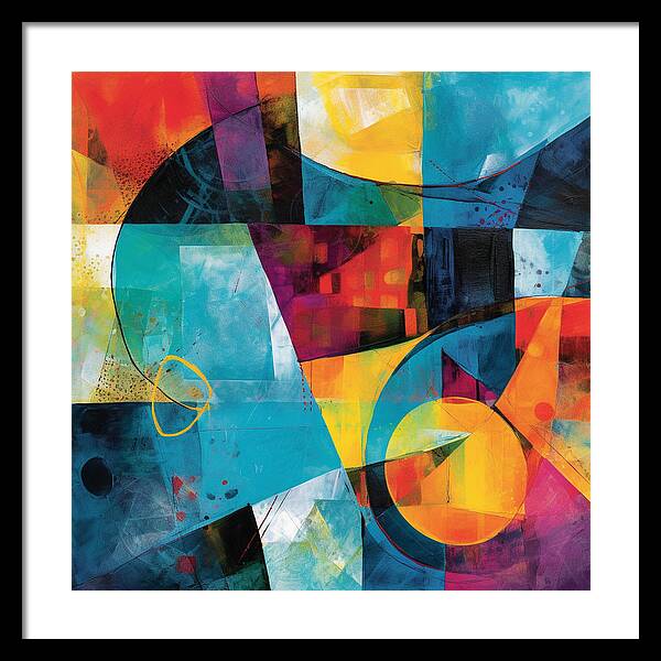 Shapes in Kaleidoscope - Framed Print