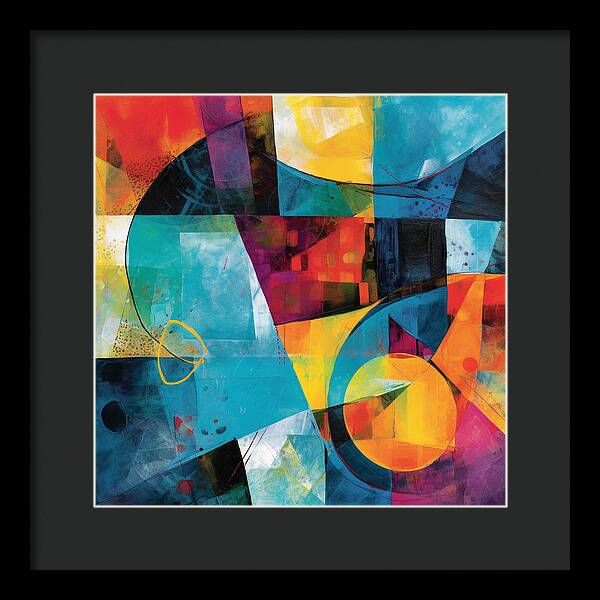 Shapes in Kaleidoscope - Framed Print