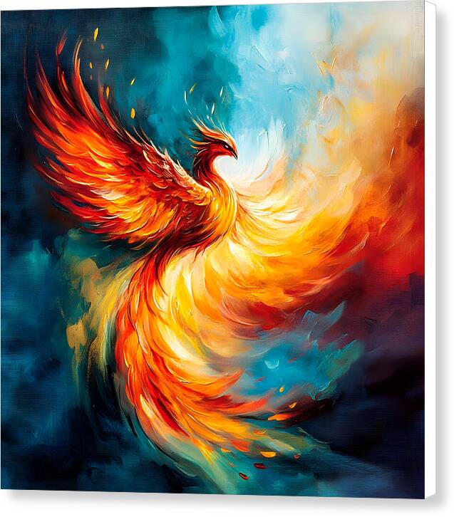 Sky Fire Ascension - Canvas Print