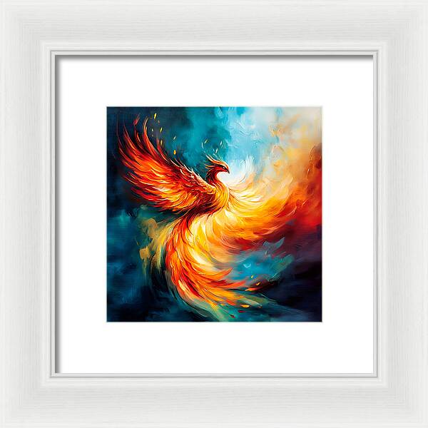 Sky Fire Ascension - Framed Print