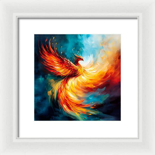 Sky Fire Ascension - Framed Print