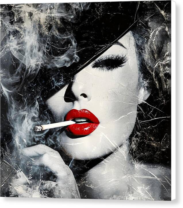 Smoky Seduction - Canvas Print