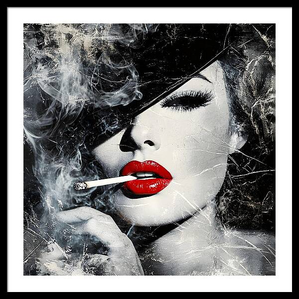 Smoky Seduction - Framed Print